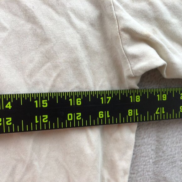 Tommy Hilfiger Mens T-Shirt Size XL Short Sleeve Beige Graphic Tee Casual Top - Picture 6 of 8